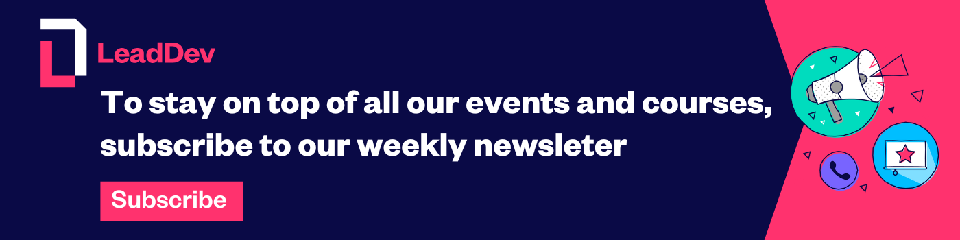 LeadDev newsletter